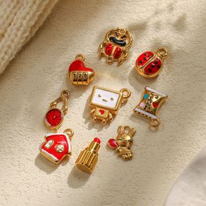 เครื่องประดับแฮนด์เมดทำมือตามสั่งทันสมัยเครื่องประดับน่ารักแบบทำจากไข่มุกเพทายทอง18K PVD ชุบสแตนเลสจี้ดีและเสน่ห์เครื่องประดับแฟชั่น - Product Image 5