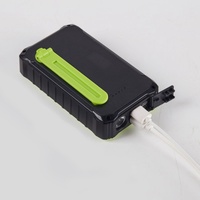 Générateur solaire portable, chargeur de secours, batterie externe de grande capacité 12000 mAh, avec lampes de camping LED
