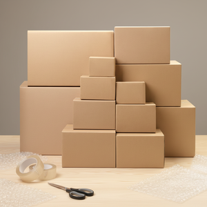 Caja de Cartón Resistente, Corrugada, Ecológica, Reutilizable y Personalizada para Almacenamiento, Logística, Envío, Transporte y Mudanza - Product Image 1