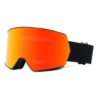 Masque de ski premium pour adulte, anti-rayures, grande vision, double lentille, protection UV400, fixation magnétique à changement rapide, compatible casque