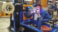 Macchina Automatica per Rivestimento Tubi con Striscia o Filo, per Strato Anticorrosione sulla Superficie Interna del Tubo