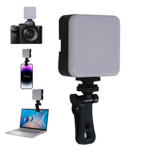 Mini lampe rvb portable pour éclairage de caméra vidéo en direct avec clip flash pour vidéo conférence <span class=keywords><strong>photo</strong></span> annulaire de photographie - Product Image 1