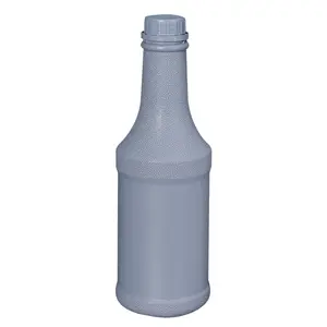 Botella vacía de plástico HDPE de grado alimenticio, contenedor de jugo en forma de bala, gruesa, 1L, venta al por mayor