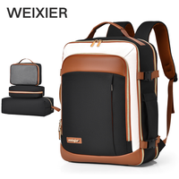 Ensemble de sacs à dos pour étudiants 3 pièces, doublure en nylon imperméable, sacs à bandoulière tendance et pratiques pour adolescents, sacs d'école pour courts voyages, fermeture éclair