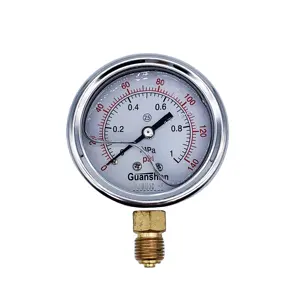 63mm(2.5") jako pressure gauge shockproof stainless steel oil-filled pressure gauge 1/4(G PT NPT)