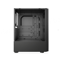 Nouvelle conception de boîtier de PC de jeu en métal Full Tower, compatible ATX/M-ATX/ITX, bande LED ARGB, fenêtre latérale, ports USB/audio noirs, en stock