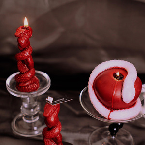 Vela aromática en forma de serpiente para interiores, segura para la piel, decoración para el hogar, regalo festivo - Product Image 4