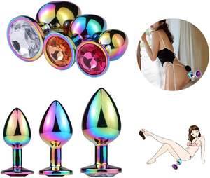 3 шт., анальная пробка из нержавеющей стали - Product Image 1