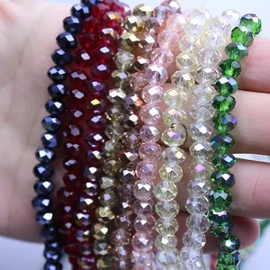 De gros perles noir 1000-Perles en cristal rondes, 20 pièces, perles en verre, 2mm 3mm 4mm 6mm