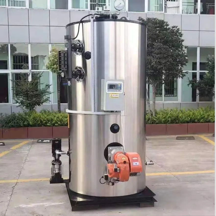 Caldeiras Vertical 300kg 500kg 700kg 1000 kg/h Caldeira Gerador de vapor industrial a gás óleo para Cervejaria