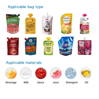 Machine automatique de remplissage et de scellage de sachets à bec verseur pour concentré de jus de tomate, machine de remplissage et de scellage de liquides en sachet