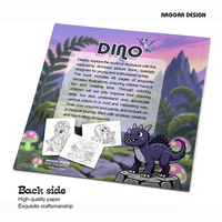 Livres de coloriage dinosaures personnalisés, très demandés, livres de coloriage artistiques pour enfants, bandes dessinées innovantes, impression personnalisée de livres