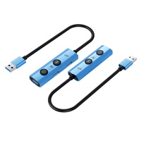 Hub USB 3.0 AI 5 en 1 pour ordinateur portable, tablette, PC, Android, MacOS, 2 ports USB 2.0, 1 port USB 2.0