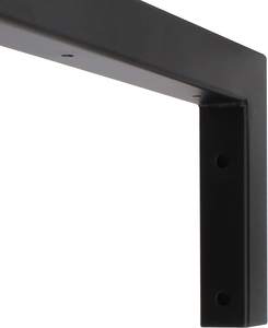 Support d'étagère flottante noir de 8 pouces, supports d'étagère murale en métal avec une épaisseur de 1/5 pouce, supporte <span class=keywords><strong>160</strong></span> lb pour les étagères en bois - Product Image 4