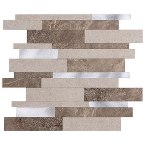 Carrelage en <span class=keywords><strong>pierre</strong></span> naturelle PVC aluminium ardoise rouille, mosaïque autocollante pour surfaces murales - Product Image 1