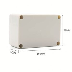EBM Dustproof IP65 ABS <b>Plastic</b> Junction Box Universal Electric Project <b>Enclosure</b> Pale Gray Waterproof 100x68x50mm Plated - Product Image 5