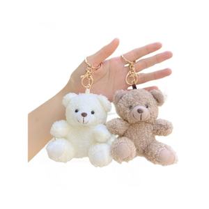 Nouvel ours en peluche bouclé super doux, porte-clés, pendentif, étui pour téléphone portable et accessoires pour sac, poupée - Product Image 5
