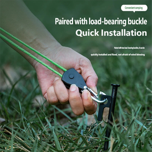 Dispositif de fixation de corde de tente de camping réfléchissant, dispositif de serrage de corde de tente pare-soleil, accessoires de tente de camping en plein air - Product Image 4