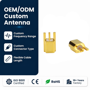 Adaptador RF MMCX a Roscado de 50 Ohmios, Convertidor Coaxial Chapado en Oro para Módulo Inalámbrico GPS <span class=keywords><strong>WiFi</strong></span>, Compatible con Personalización OEM - Product Image 1