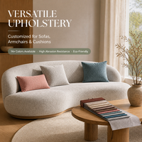 Tissu d'ameublement texturé en tricot warp 380 GSM, style couleur Morandi moderne, pour canapé, fauteuil, housse de coussin, oreiller, décoration de lit