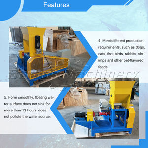 Granulador extruido flotante de alimentación de peces Pellet Aqua Feed Extruder Pet Cat Dog Floating Fish Feed Pellet machine - Product Image 3