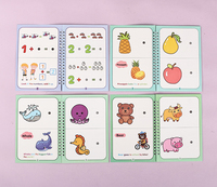 1 pièce, Fabricant sur mesure, Livre d'activités sensorielles pour l'apprentissage précoce, avec autocollants en spirale détachables, pour la cognition numérique des enfants, en papier