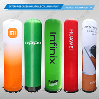 Pilier publicitaire gonflable LED extérieur à conception personnalisée rapide, colonne lumineuse gonflable, totem publicitaire gonflable