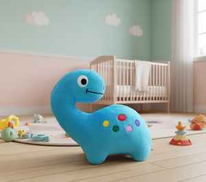 Juguete de peluche de dinosaurio azul de 18Cm, animal de peluche suave para decoración de dormitorio de niños, regalo de cumpleaños, diseño moderno, Unisex - Product Image 2