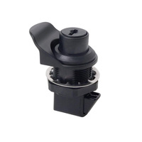 Serrure cylindrique miniature de marque 10 mm pour armoire MS441 MS750 en alliage de zinc, à mortaise, 1 clé, entraxe 50 mm, Zhejiang