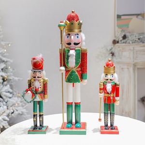 Thiết kế độc đáo phổ biến bán đồ trang trí Giáng sinh bằng gỗ nguyên liệu 60cm giáng sinh nutcracker - Product Image 2