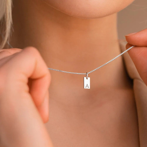 EManco DIY Bijoux pour enfants en acier inoxydable, pendentif unisexe avec lettres gravées, 26 lettres de A à Z, plaqué argent/or - Product Image 5
