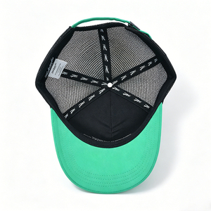 Casquette de baseball unisexe verte et noire en toile et maille avec logo coq, ajustable, style streetwear, décontractée, sport et plein air - Product Image 6