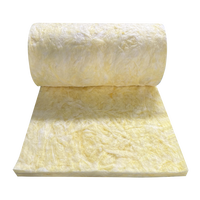 Rollo de Lana de Vidrio con Conductividad Térmica Estándar ASTM C518 de 0.033, R15, 3.5 Pulgadas de Grosor, Rollo de Lana de Vidrio de Alta Calidad para Aislamiento Térmico