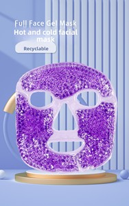 Masque facial et oculaire rafraîchissant en gel, compresse chaude et froide, perles de gel, masque froid pour le visage et les yeux, compresse de glace, masque de sommeil SPA - Product Image 6
