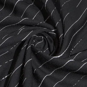 KEER Manufacturer Custom Wholesale 2024 New Luxury Silk Jacquard Brocade Fabric Silver Black