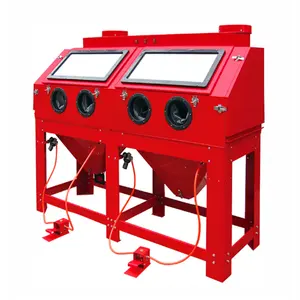 HIGH QUALITY FACTORY DIRECT SUPPLY 880L CABINET SANDBLASTER WITH PARALLELED WORKING POSITION Model Nr: SBD0880