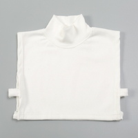 Faux col élégant d'écharpe de cou doux de couleur unie avec des sangles élastiques femmes col détachable en cachemire