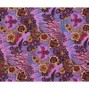 YAQIXIN Textile Custom Sequence Ankara Stoff Afrika Baumwoll stoff Afrikanischer Wachs druck Bekleidungs stoff