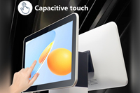 Point de vente Restaurant 15.6 pouces Pos Machine écran tactile tout en un système pos balance de pesage avec imprimante