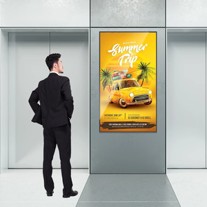 Affichage numérique commercial suspendu Android 43 pouces haute luminosité, écran LCD super fin sans écran tactile, affichage publicitaire - Product Image 1
