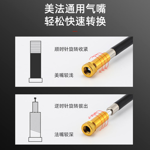 Cyclingboy Mini bomba de aire portátil manual ligera para bicicleta de montaña, bicicleta de carretera, uso doméstico - Product Image 2