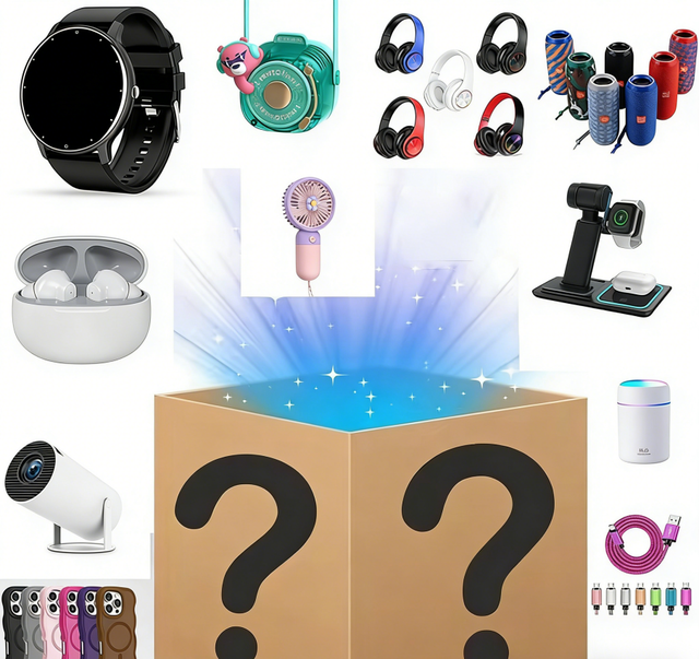 Trendy 3C Smart Electronics Mystery Gift Hot Tech Gadgets Mobile Phone Smart Watch Earphone for Holiday Presents Tech Enthusiast