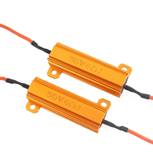 Insulated Brass <strong>Terminals</strong> Quick Splice Connector Wirewound Resistance Load Resistor Car LED Reverse Brake Electronic Components - Product Image 1