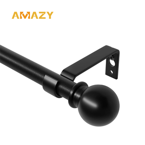 Accesorios de barra de cortina de operación simple, postes de tubería y postes para cortinas, decoración del hogar, postes de cortina, pistas - Product Image 2