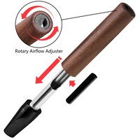 Inhalateur en bois Astofli à l'arôme mentholé, menthe et agrumes, sans fumée, pour physiothérapie respiratoire, aide à l'arrêt du tabac et aux soins des acouphènes, unisexe