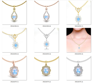 925 Sterling <b>Silver</b> Natural <b>Solitaire</b> Stone Blue Moonstone Dainty <b>Ring</b> Personality Women Jewelry - Product Image 4