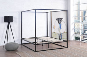 Vendita all'ingrosso moderna in ferro a 4 Poster struttura del letto zanzariera in metallo a baldacchino letto - Product Image 6