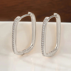 Orecchini a Cerchio Ovali per Donne, Design Geometrico Semplice, Accessori per Orecchie da Indossare Quotidianamente - Product Image 5