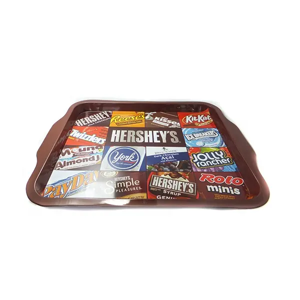 Promotion Rectangle metal serving food tray / beer tray