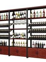 Étagère à vin en fer forgé, présentoir moderne et minimaliste pour bar, supermarché, étagère de séparation noire/marron